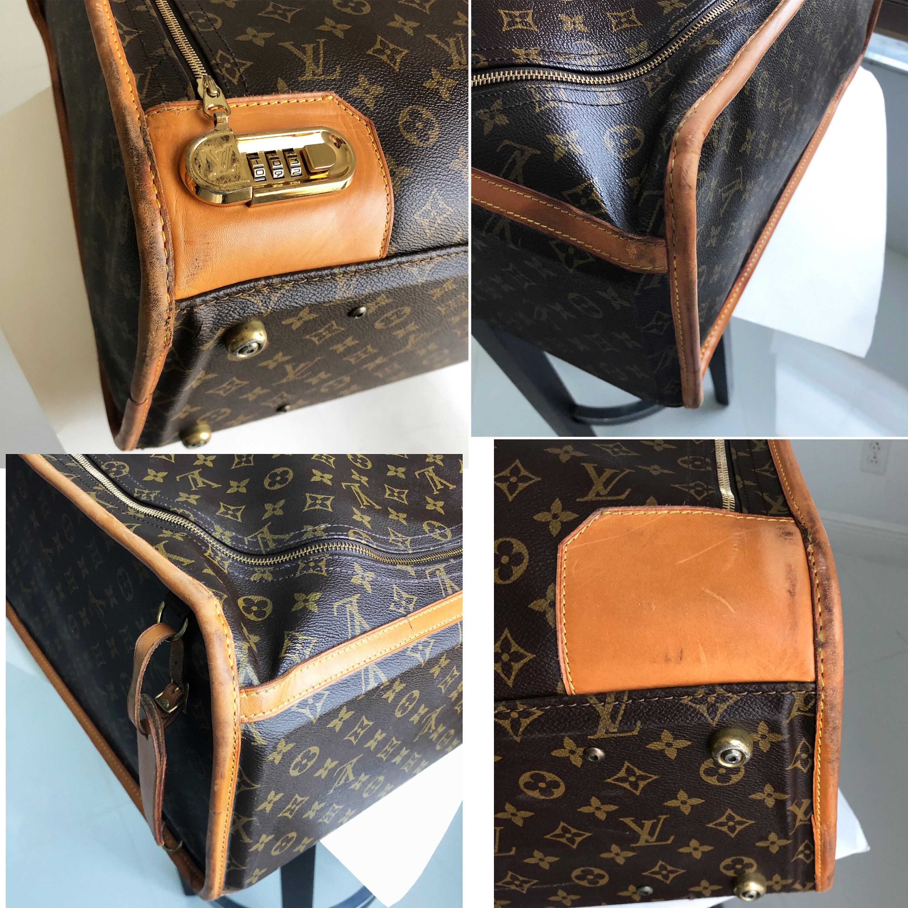 Louis-Vuitton Suitcase Vintage Luggage Monogram
