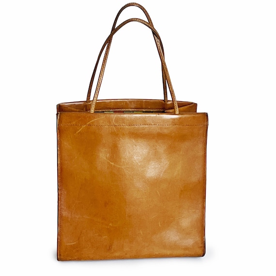 Bonnie Cashin for Coach Large Lunch Bag Tote Tan … - image 1