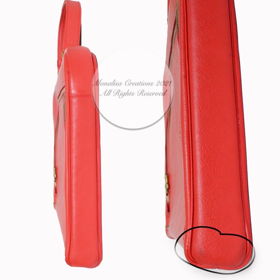 Bonnie Cashin for Coach Attache Bag Briefcase Red… - image 5