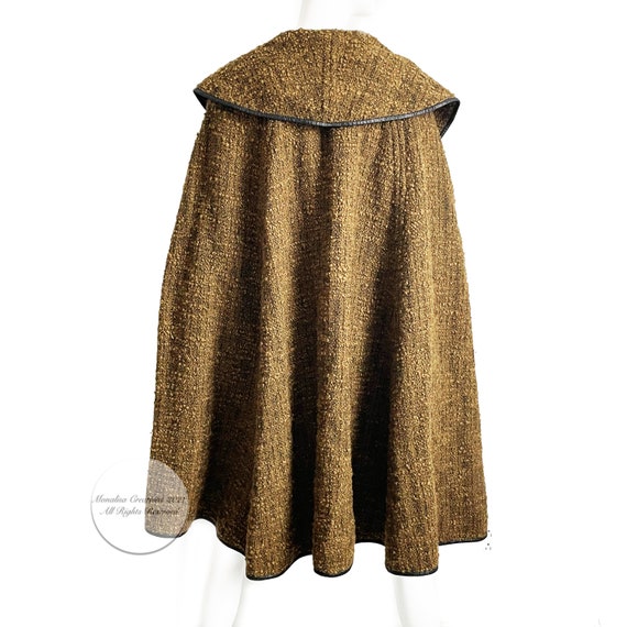 Bonnie Cashin for Sills Cape Boucle Knit with Lea… - image 9