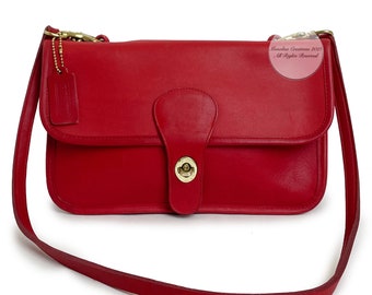 vintage coach musette bolsa