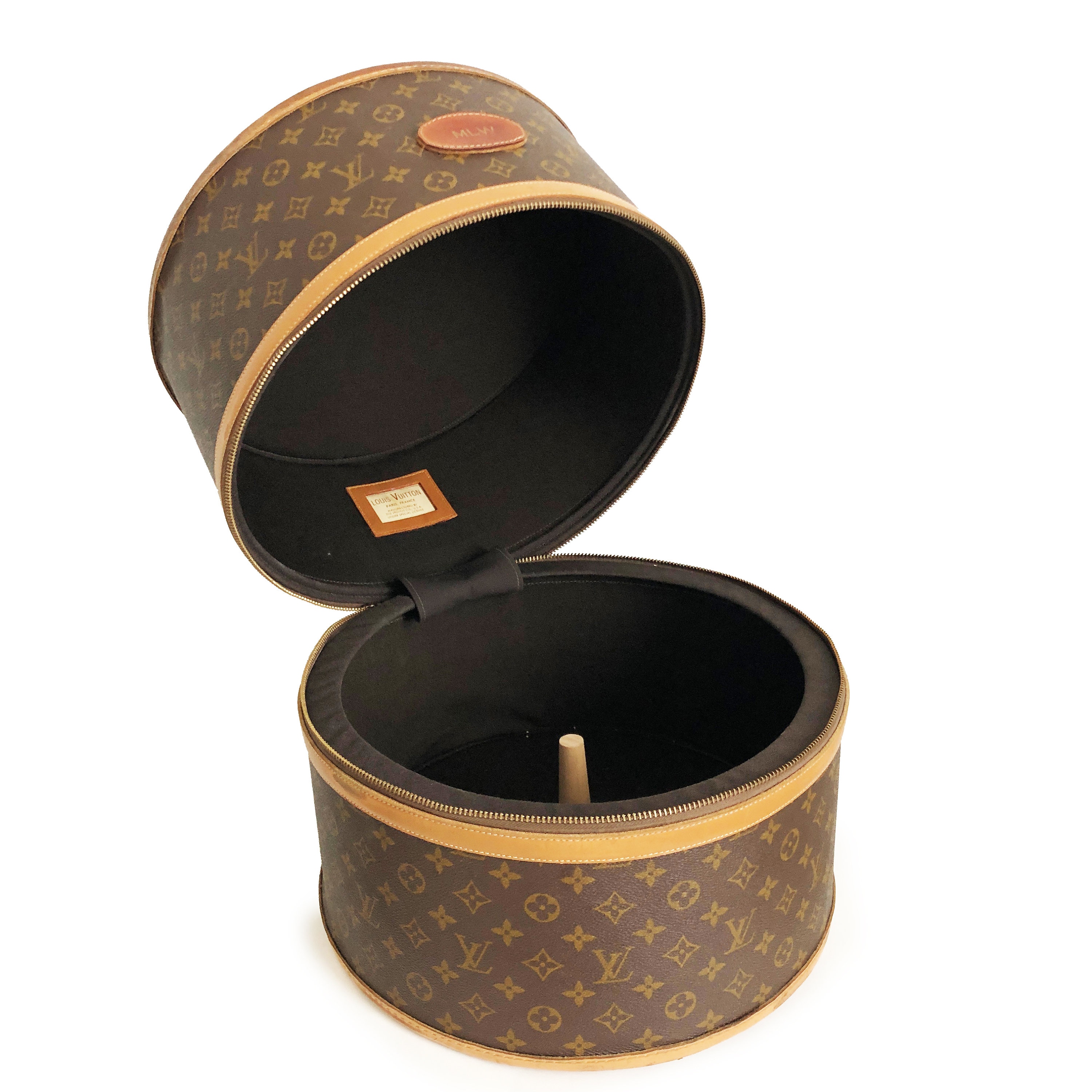 Vintage Louis Vuitton Monogram Wig Case - French Company Hat  display picture 1