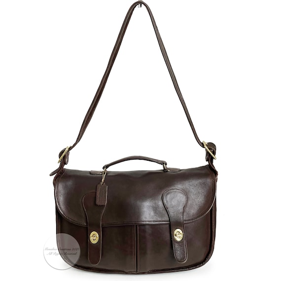 vintage coach musette bolsa