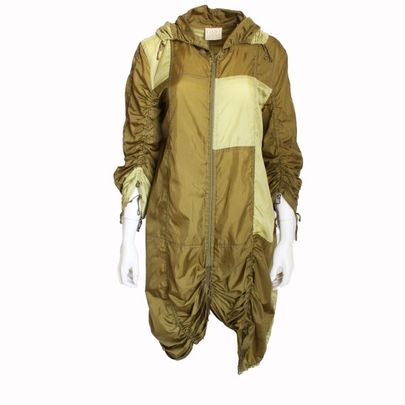 Norma Kamali OMO Parachute Jacket Khaki Green Col… - image 1