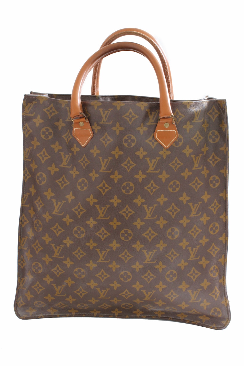 Louis Vuitton Sac Plat Monogram Tote Bag Removable Pouch | Etsy