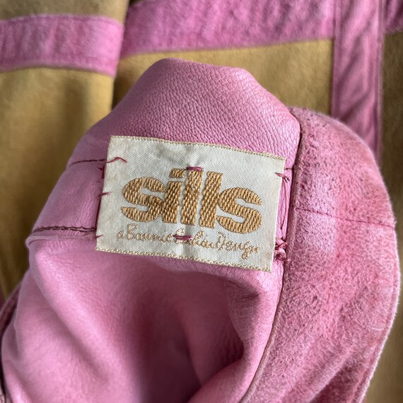 Bonnie Cashin for Sills Poncho Cape Pink Suede Mu… - image 9