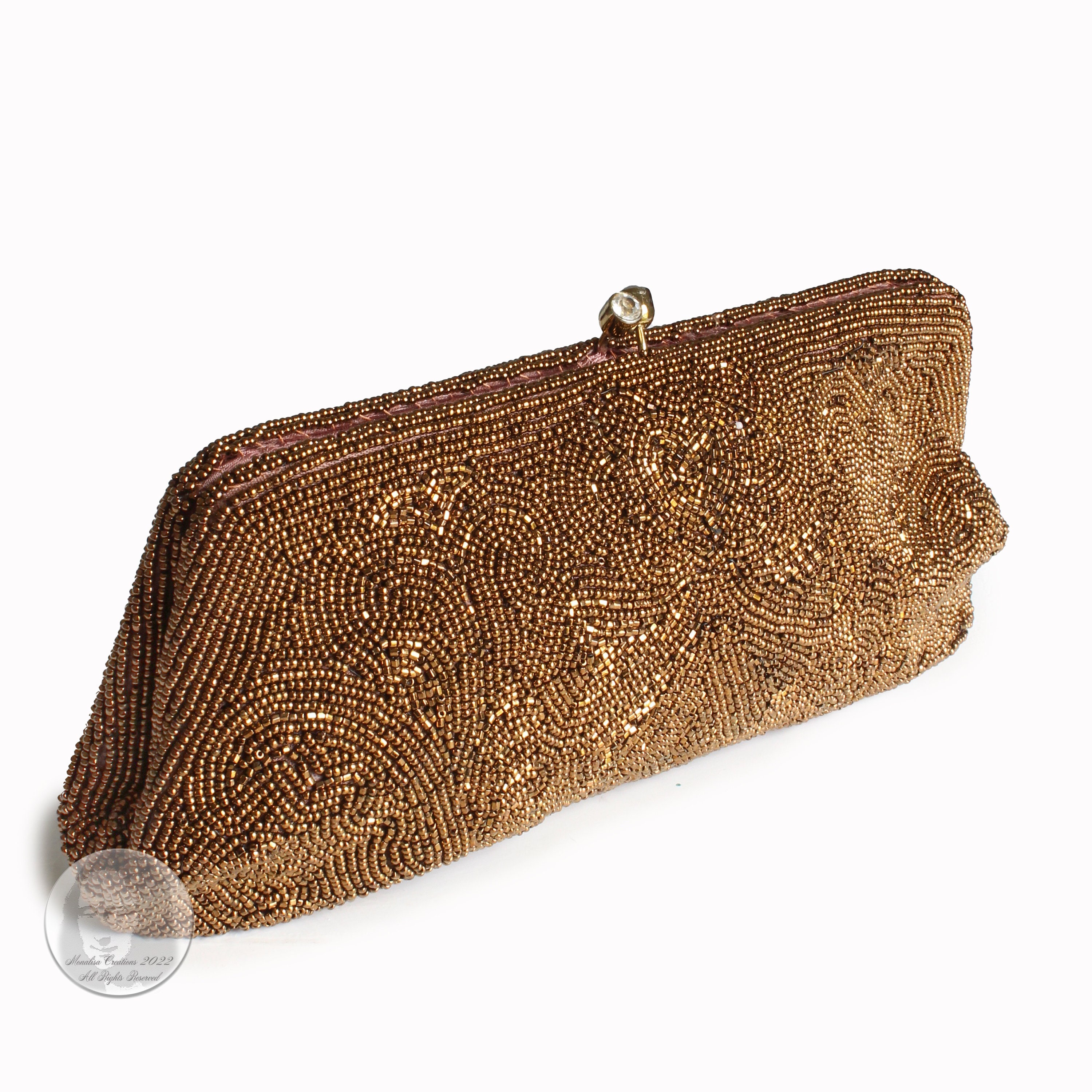 Snake Print Evening Clutch Bag