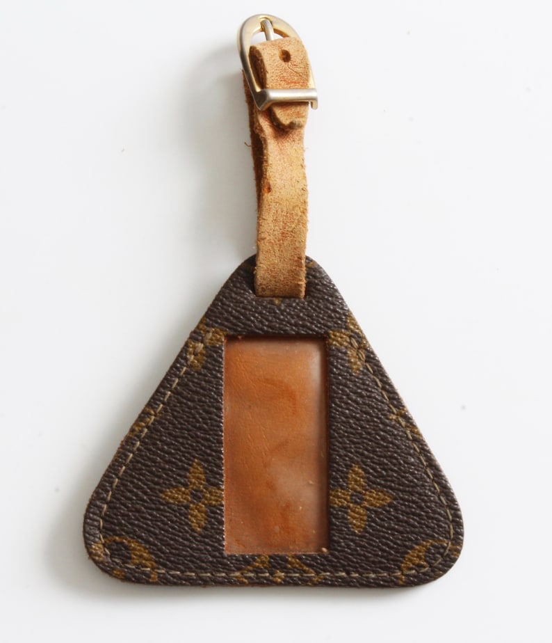 Vintage Louis Vuitton Luggage Tag ID Holder French Company Etsy