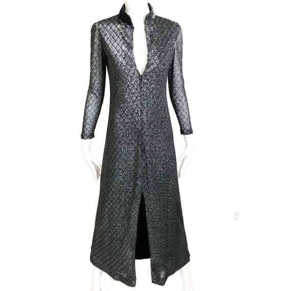Donald Brooks Boutique Maxi Dress with Metallic D… - image 1