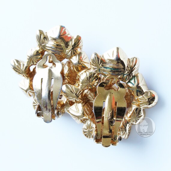 Vintage Yves Saint Laurent Earrings Multicolor Gl… - image 6