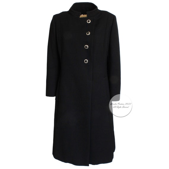 50s Wool Coat by Zelinka Matlick Military Style Tailored