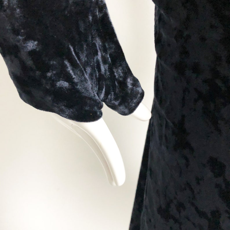 Norma Kamali OMO Catsuit Jumpsuit Crushed Velvet Size S Vintage 80s