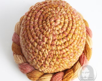 Yves Saint Laurent Knit Hat Multicolor Thick Braid Wool Cap Vintage 1970s Rare Yves Saint Laurent Knit Hat Multicolor Thick Braid Wool Cap  main image 2