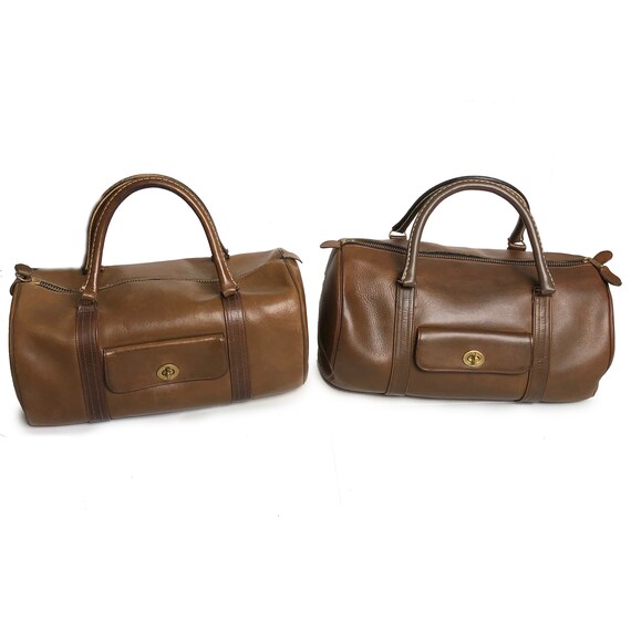 Bonnie Cashin for Coach Safari Bag Brown Leather … - image 8