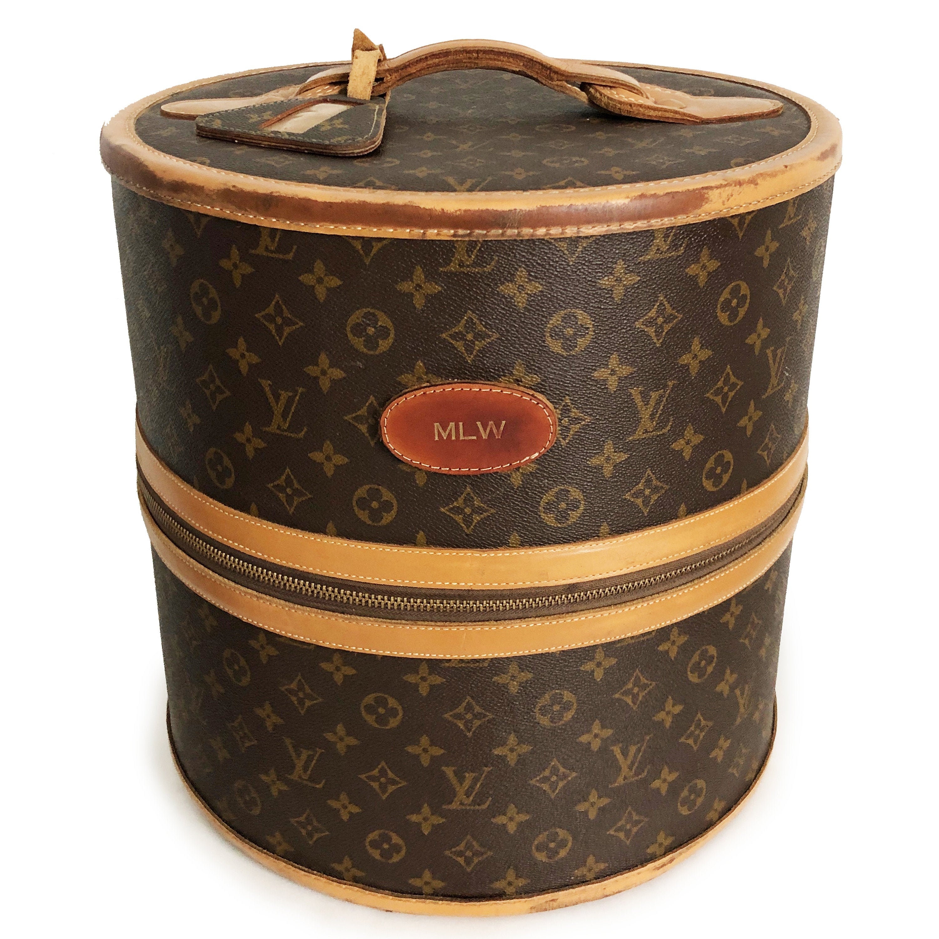 Louis Vuitton Hat Box 40 Monogram Canvas Travel Handbag