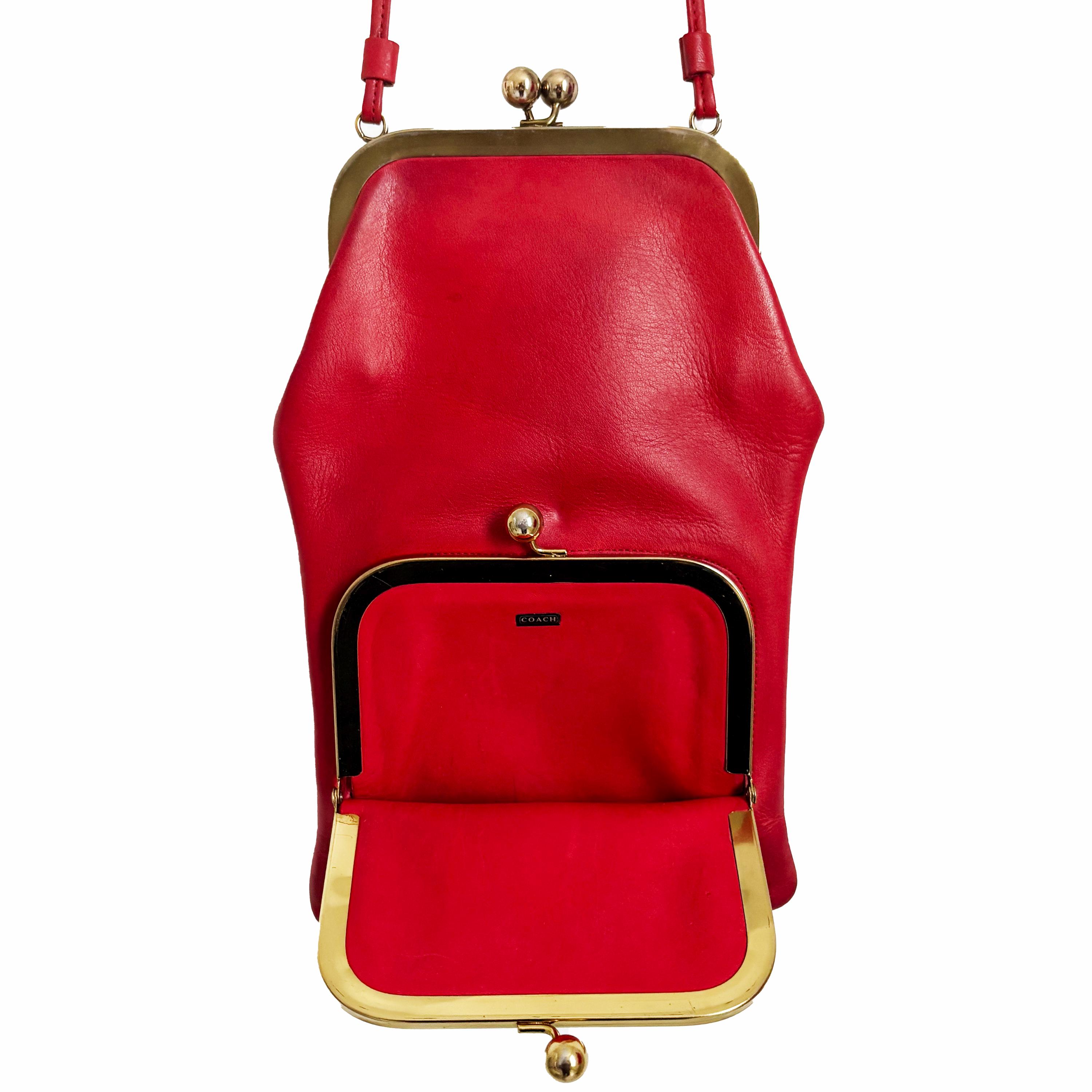 バッグ Bonnie Cashin Vintage Coach Kissrock Bag Vintage COACH Bonnie Cashin Double Header Kisslock Swinger