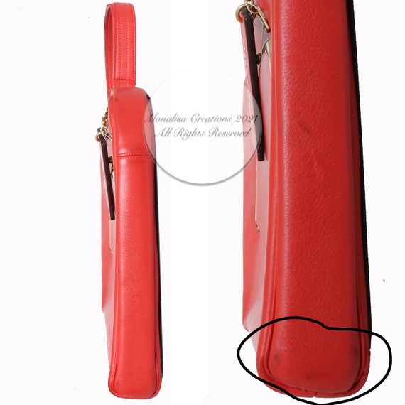 Bonnie Cashin for Coach Attache Bag Briefcase Red… - image 4