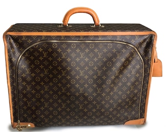 Rare Vintage Louis Vuitton Monogram Travel Luggage Tag ID Holder