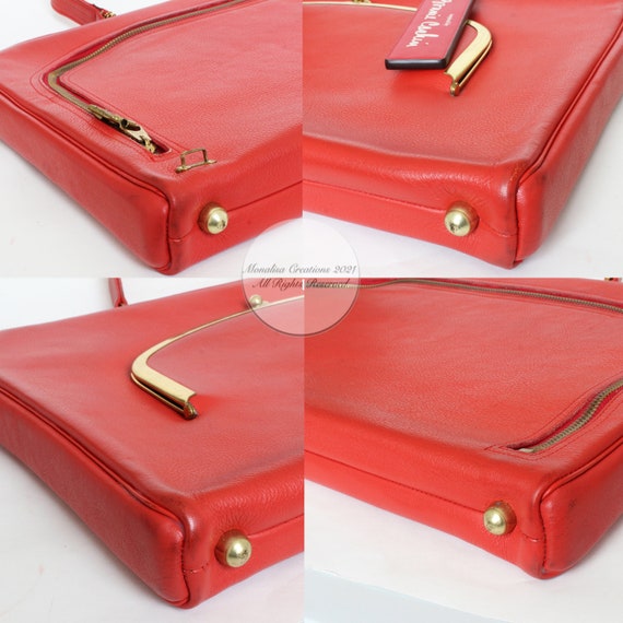 Bonnie Cashin for Coach Attache Bag Briefcase Red… - image 8