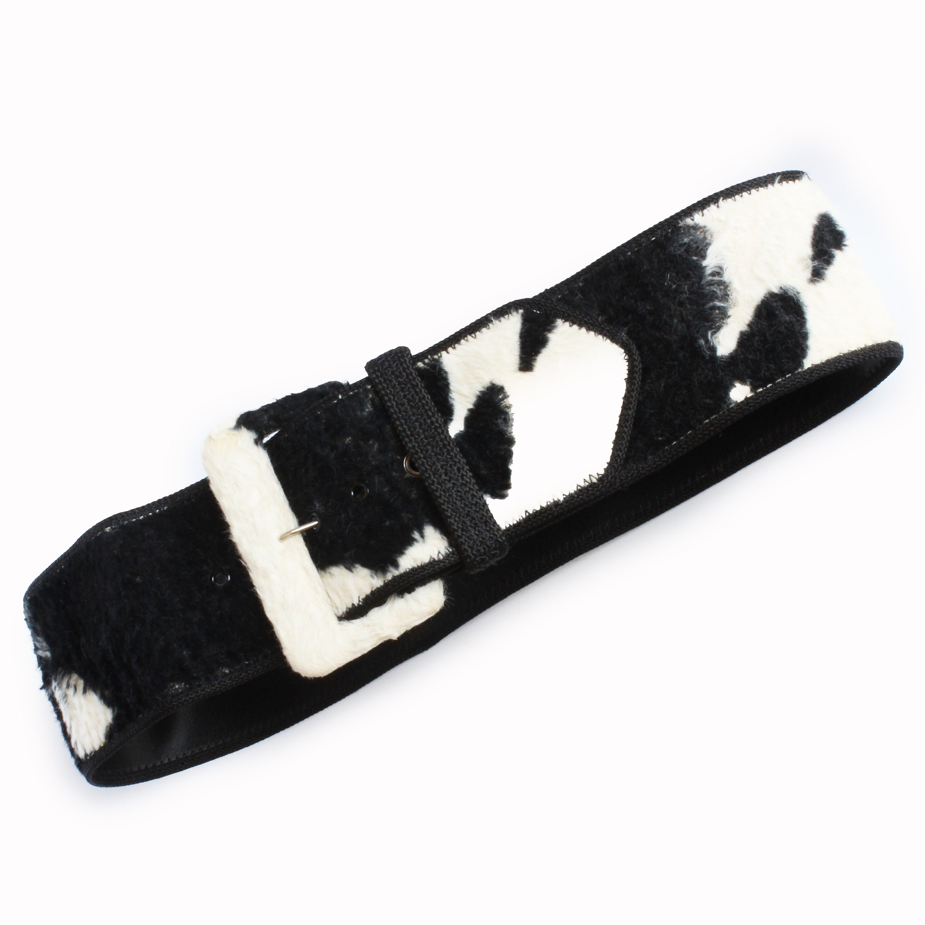 Vintage Norma Kamali Black Leather Belt with Large Buckle - 1980s - Very Rare! NORMA KAMALI SKINNY BELT XL, BLACK, ONE SIZE at Amazon  main image 3