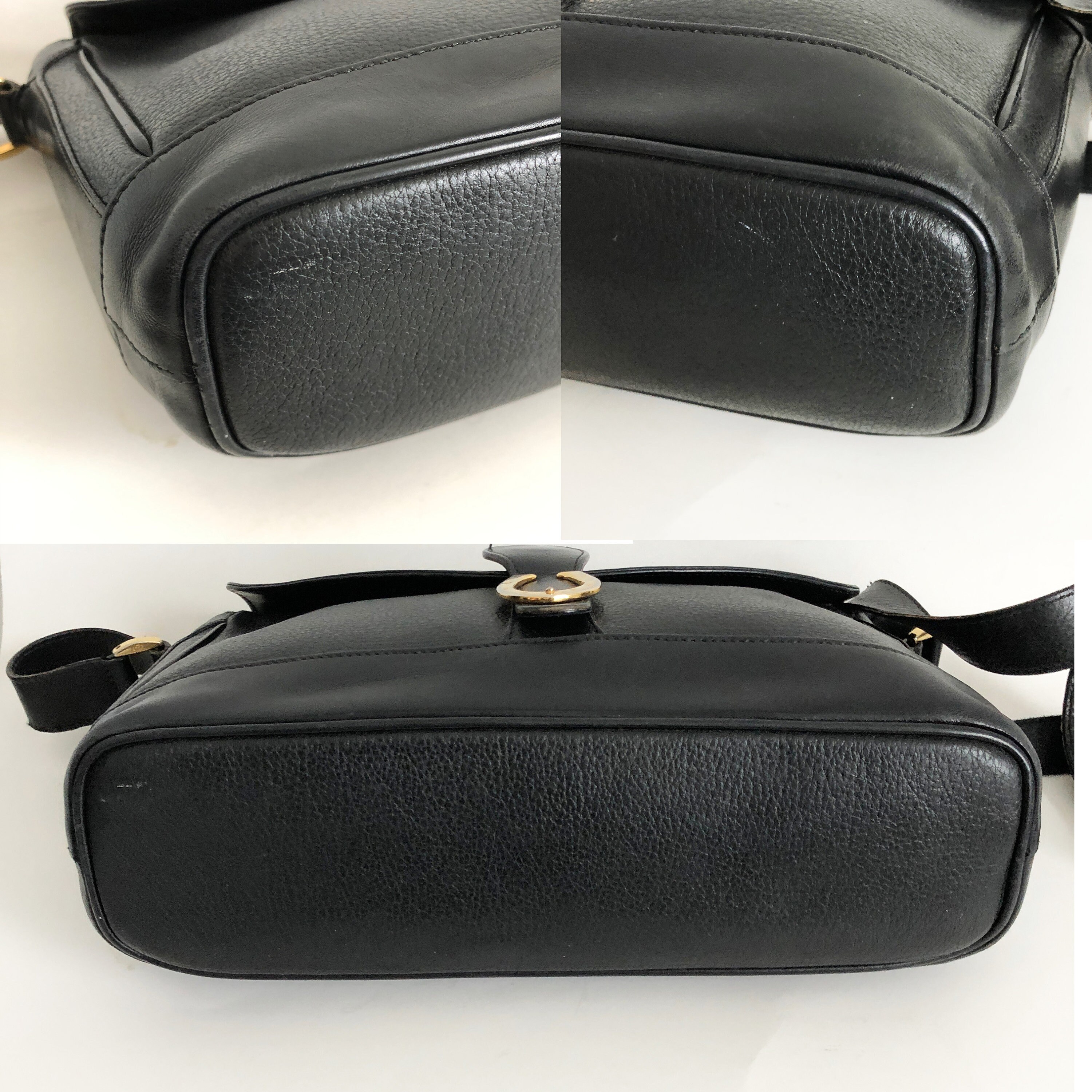 black gucci horseshoe bag