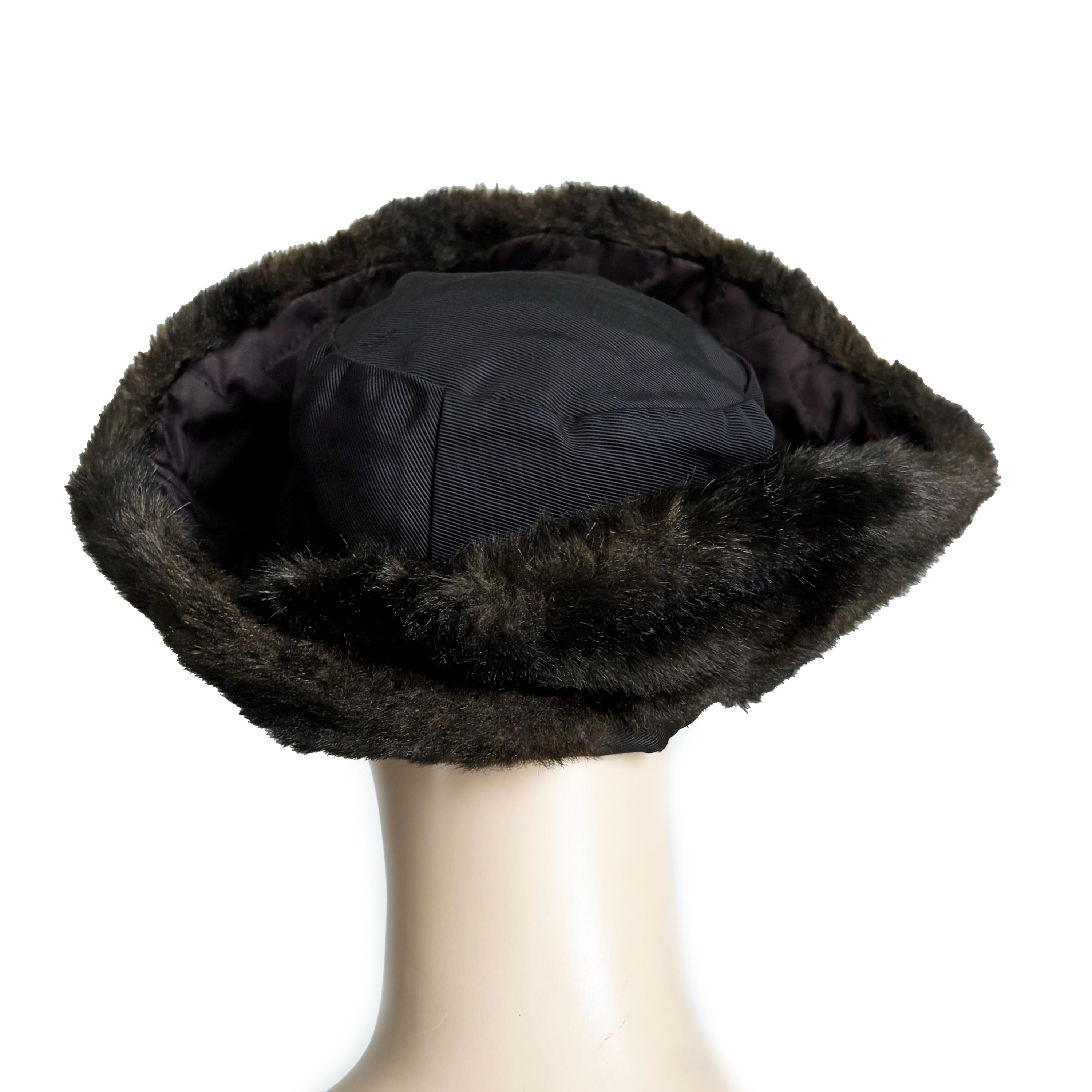 Norma Kamali for Stetson Hat Faux Fur Cossack Style Trapper Vintage 1980s OSFM Norma Kamali for Stetson Hat Faux Fur Cossack Style Trapper  main image 4