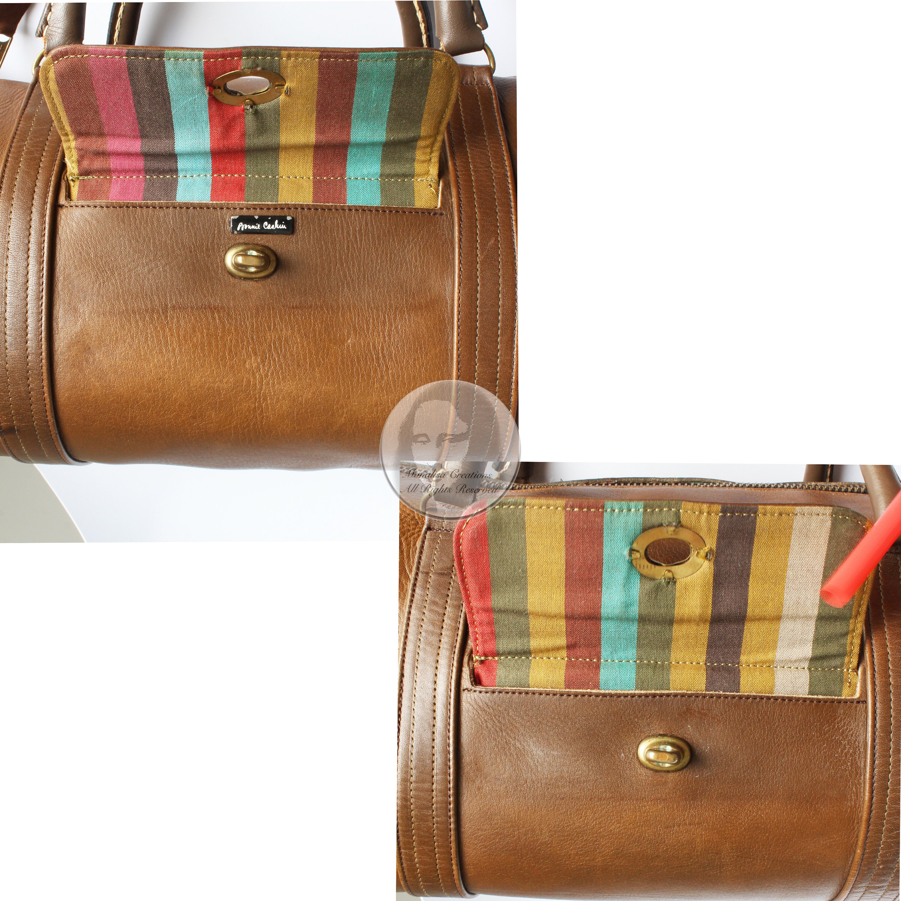 Bonnie Cashin for Coach Bag Safari Duffle Tote With Turnlock Bonnie Cashin for Coach Bag Safari Duffle Tote With Turnlock