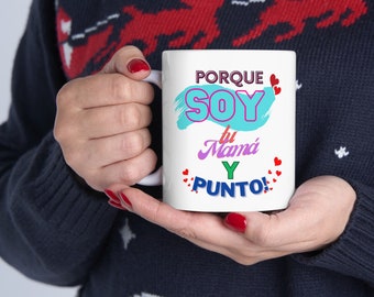 Taza día de la madre / Taza para mamá / Regalo de cumpleaños para mamá / Obsequio mamá / Taza de café mamá / Frases para mamá / Gif for mom