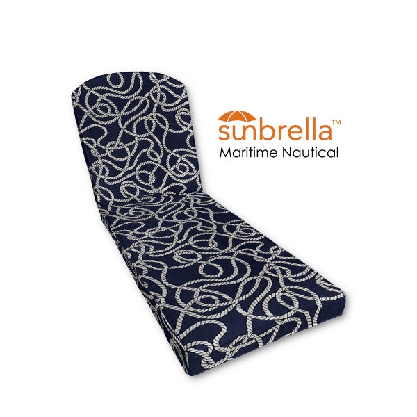 Outdoor Nautical Chaise Lounge Cushions Etsy