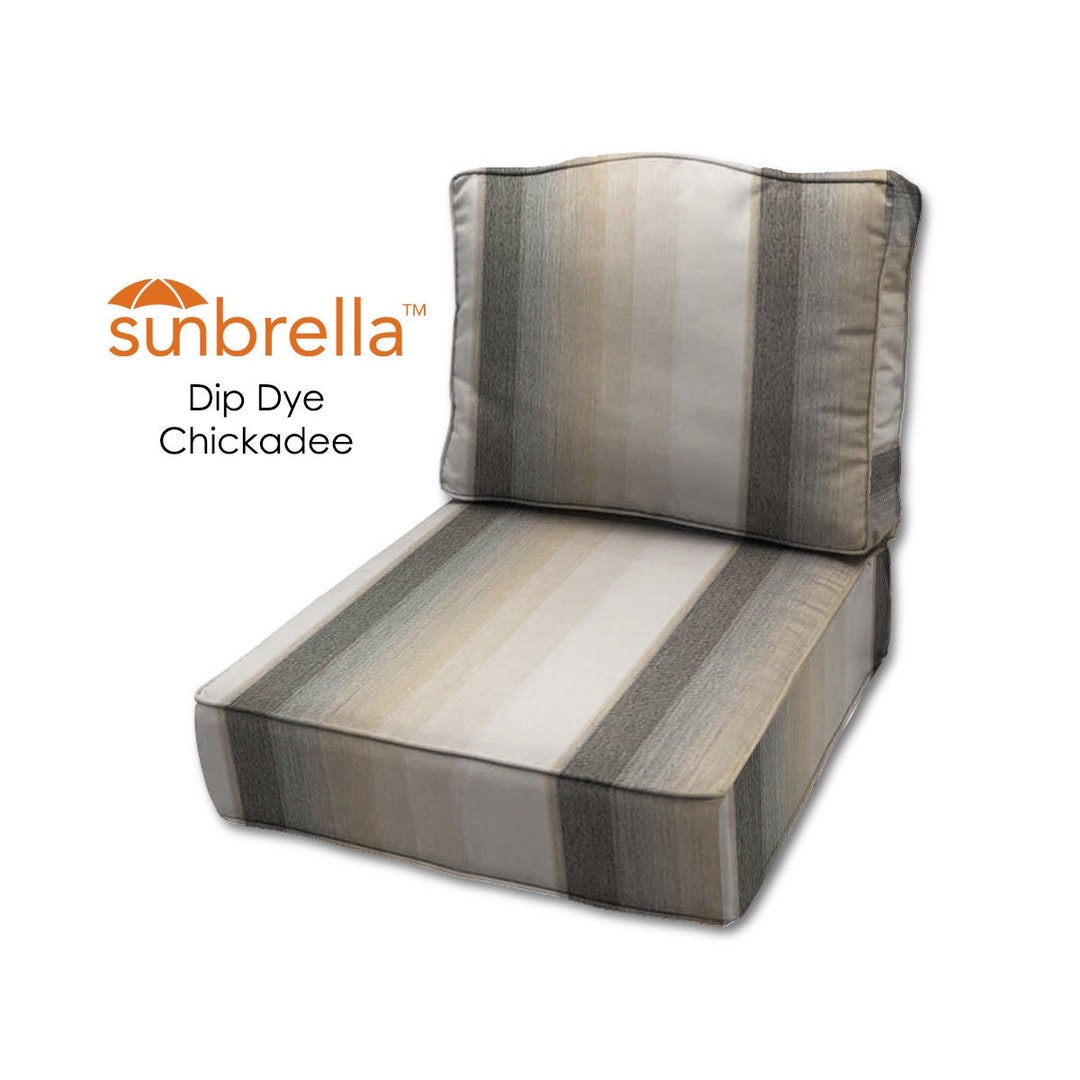 Sunbrella Dip Dye Chickadee Outdoor Cushions for Patio Chairs. Custom ...