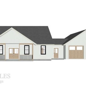 The Lowcountry Cottage (2) - 4 Bedroom 2 Bath Floor Plan; Breezeway; 2 Car Garage; 40x40 Barndominium