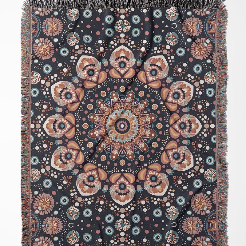 Boho Throw Blanket - Etsy