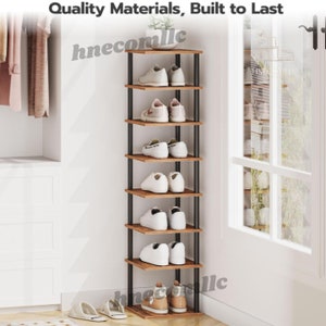 Shoe Shelf Corner Cabinet Etsy