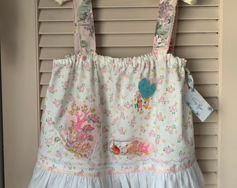 HANDMADE Cottagecore Vintage Fabric Sweet Floral Camisole