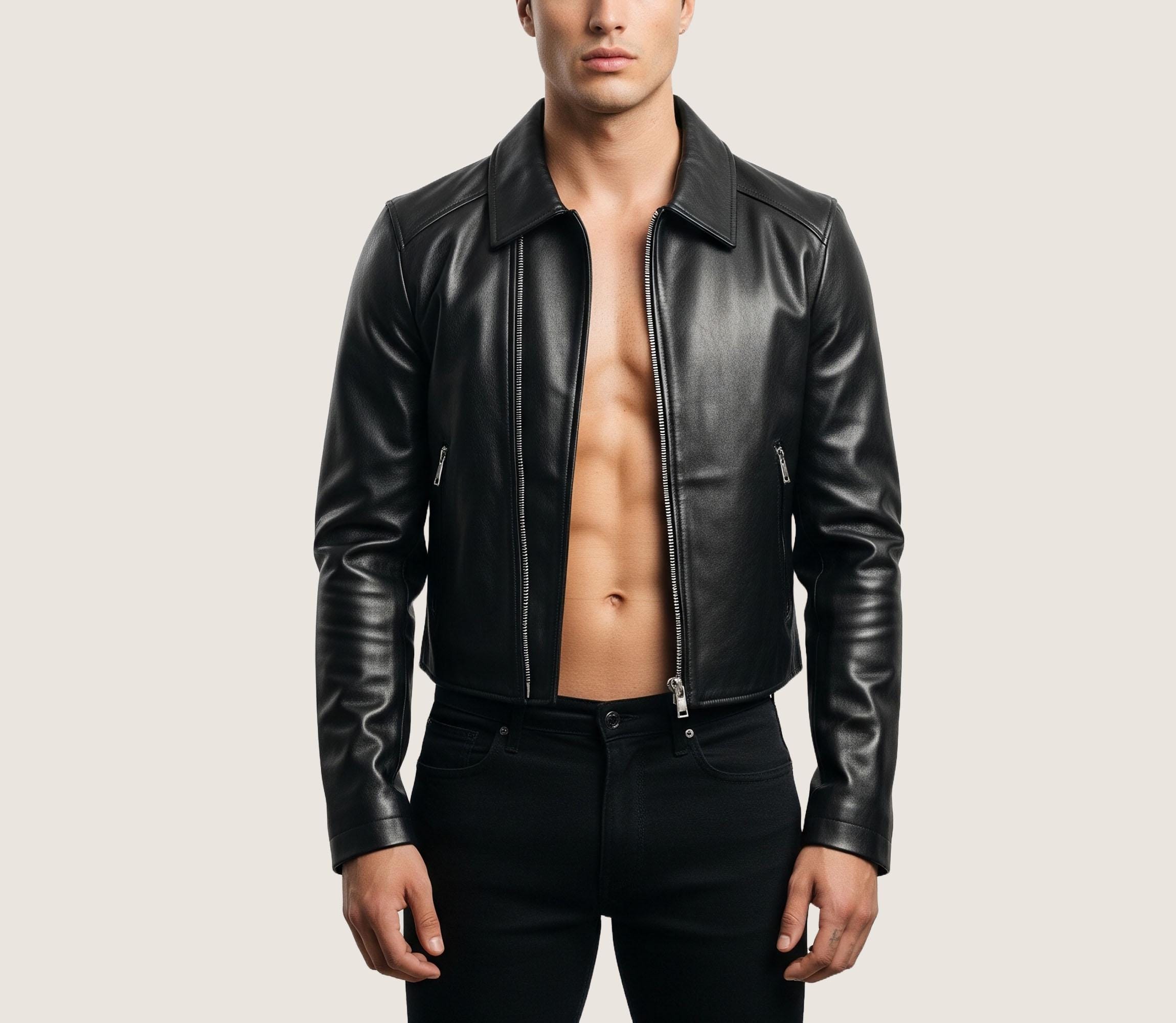 Real Leather Petite Biker Jacket Uk Women's Designer Petite Crop