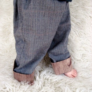 recycled kids clothing tutorial adding length, hemming pants image 3