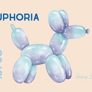 Euphoria balloon dog printable