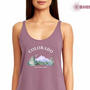 Colorado Tank Top, Rocky Mountains Tank Top, Colorado Rockies Tank Top, Retro Colorado Tank Top, Colorado Mountains Tank Top for Hiking