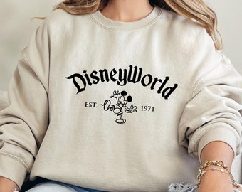 Disney World Florida Sweatshirt, Disneyworld Est.1971 Crewneck, Disney Trip Sweater, Matching Disney Vacation Sweat, Disney Family Vacation