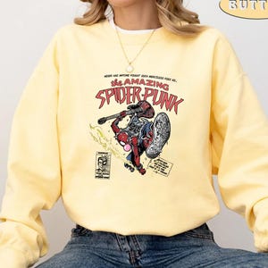 The Amazing Spider-Punk Sweatshirt, Spider Punk Sweatshirt, Punk Hero Sweatshirt, Spiderman Punk Sweatshirt
