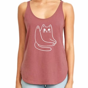 Funny Cat Tank Top, Tank Top for Cat Lovers, Gifts for Cat Lovers, Cute Cat Tank Top, Gift for Cat Owner, Sarcastic Funny Cat Tank Top