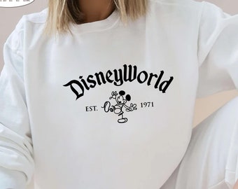 Disney World Florida Sweatshirt, Disneyworld Est.1971 Crewneck, Disney Trip Sweater, Matching Disney Vacation Sweat, Disney Family Vacation