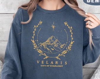 SJM Velaris Sweatshirt, Velaris Sweater, City of Starlight, The Night Court, City of Starlight, Night Court Acotar, Thorns and Roses Sweater
