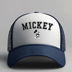 Mickey Foam Mesh-Back Trucker Cap, Disneyland Cap, Disney Trip Hat, Matching Disney Vacation Cap, Disney Family Vacation Hat