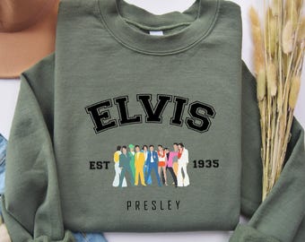 Elvis Presley Est 1935 Sweatshirt, Elvis Presley Gift, Elvis Presley Merch, Gift for Elvis Presley Fan, Elvis Presley Lovers, King Of Music