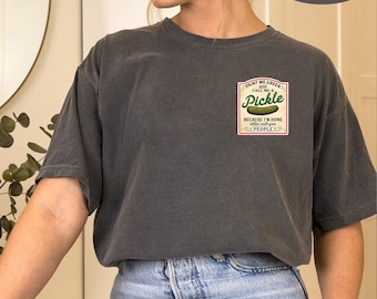 Pickle Shirt, Retro Canned Pickles Shirt, Pickle Jar Shirt, Pickle Lover Shirt, Trendy Womens Shirt, Pickle Graphic Tees, Viral Pickle Shirt
