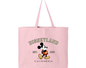 Mickey Disneyland Est 1955 Tote Bag, Disneyland Vacation Bag, Vintage Disneyland California Tote, Mickey Bag, Disneyworld Tote