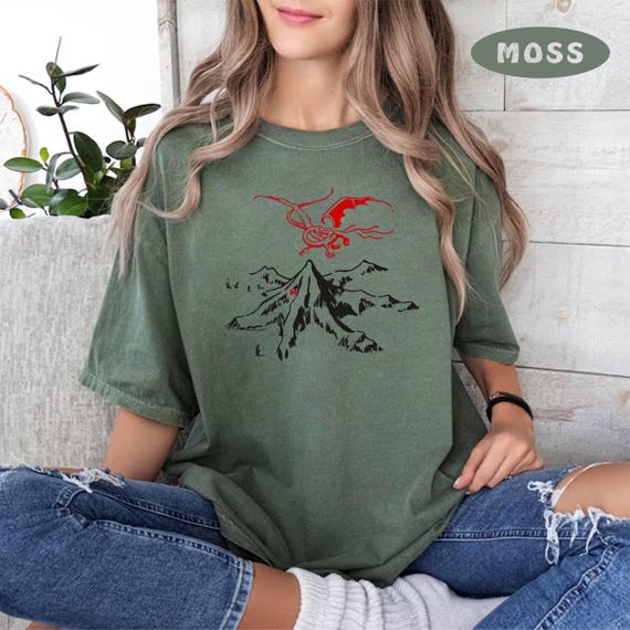 Lord of Rings Dragon T-shirt, Lord of The Rings Merch Movie, LOTR Fan Shirt, Dragon Shirt, Bookworm Shirt, Dragon Rider Shirt