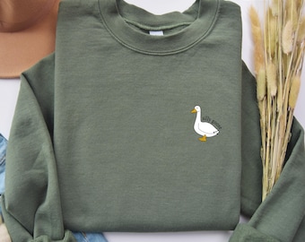 Silly Goose Sweatshirt, Goose Crewneck, Silly Goose Sweater, Funny Goose Sweatshirt, Funny Sweatshirt, Silly Goose On The Loose Sweatshirt