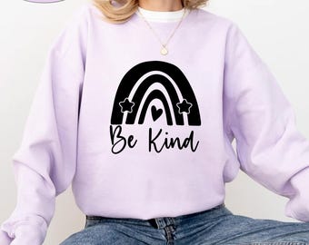 Be Kind Sweatshirt, Kindness Crewneck, Retro Be Kind Sweatshirt, Vintage Love Sweatshirt, Women's Sweatshirt, Gift For Women Anti-Racism